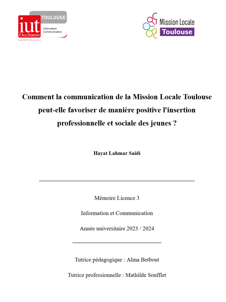 Mémoire L3